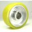 Solid Yellow Urethane Feed Wheel - 2" Wide, 5-1/2" Diameter, 35mm bore Keyed Shaft 80 durometer